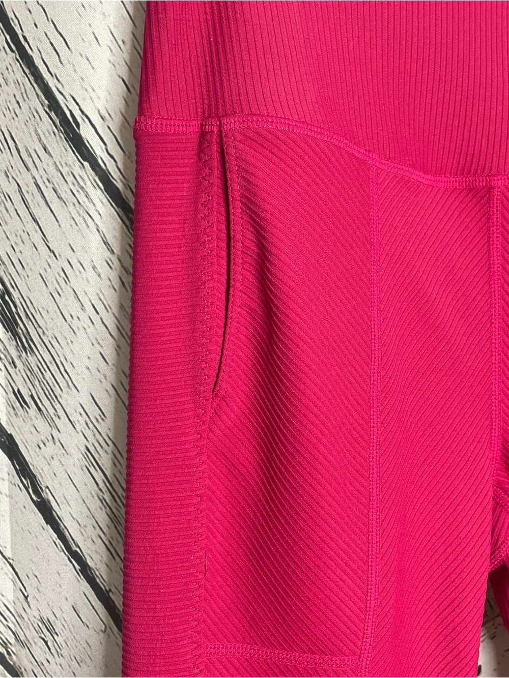 Free People Movement Leggings Ribbed Raspberry Pink S - Picture 4 of 9
